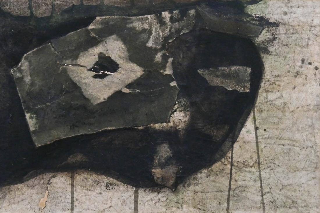 James Leong (1929-2011 American) ''Episode IV - Green (1 of 3)