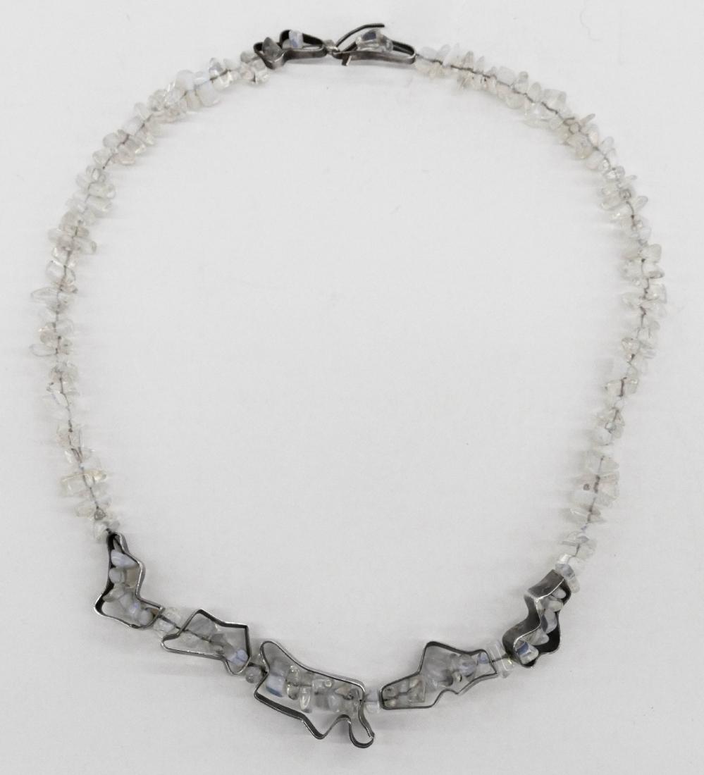 Ron Ho (1936-2017 Washington) Moonstone & Silver Art (1 of 3)