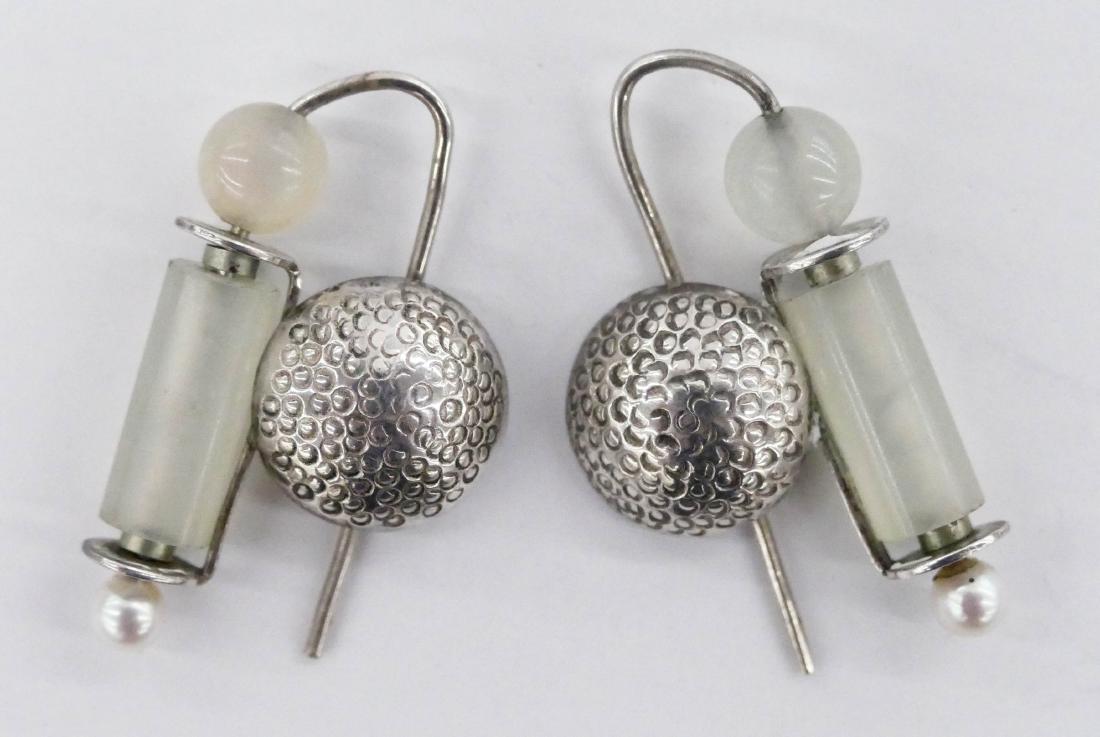 Ron Ho (1936-2017 Washington) Silver & Stone Art (1 of 2)