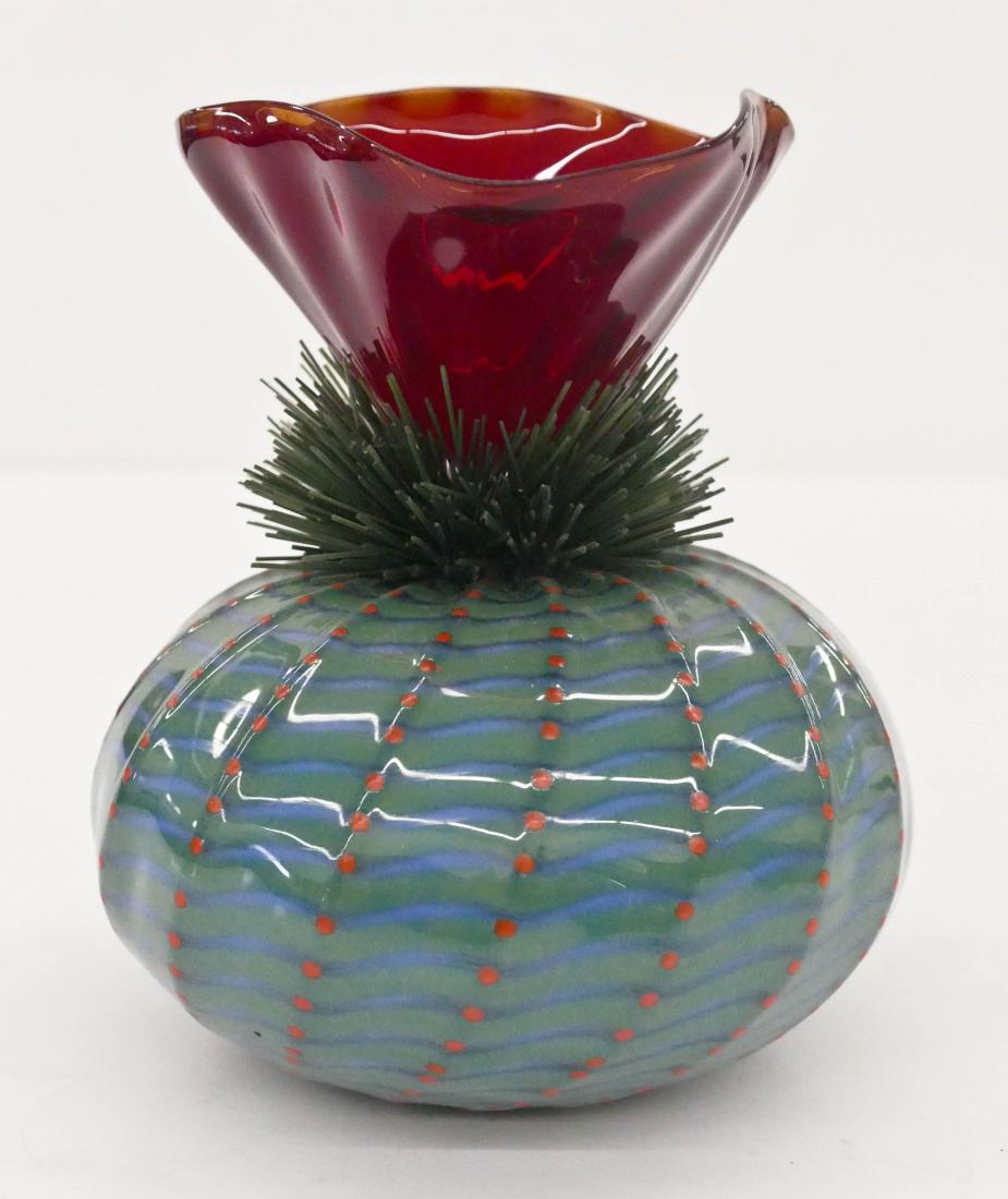 Flo Perkins (b.1951 American) Cactus Series Vase 1992 (1 of 3)