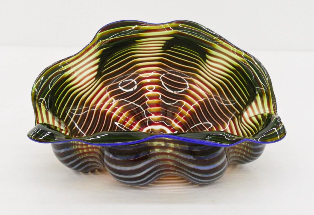 Dale Chihuly (b.1941 American) Green Persian Bowl 1991 (1 of 6)