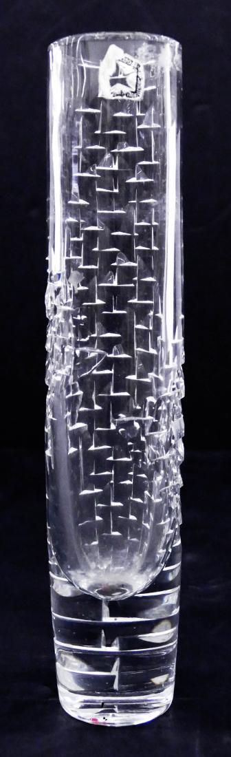 Moser Expo 1958 Modern Cut Glass Vase 14''x3''. A (1 of 4)