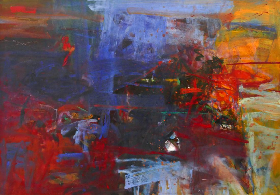 Dennis Phillips (b.1938 Utah) Untitled Abstract Oil on (1 of 3)