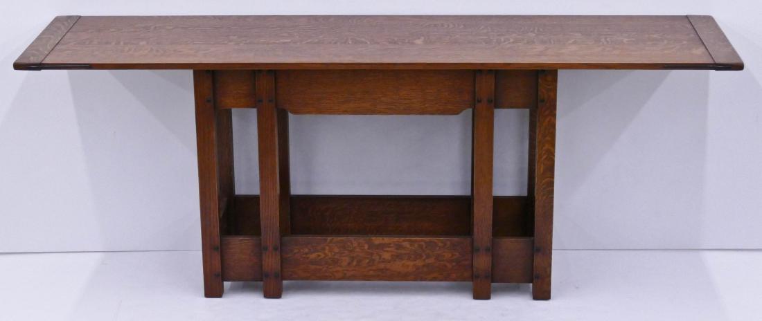 Warren Hile Studio Oak Console Table 28.5''x81''x21''. (1 of 5)