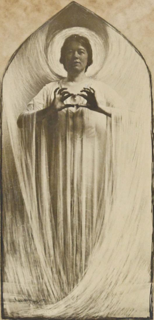 Anne Brigman (1869-1950 American) Angel Holding Crystal (1 of 3)