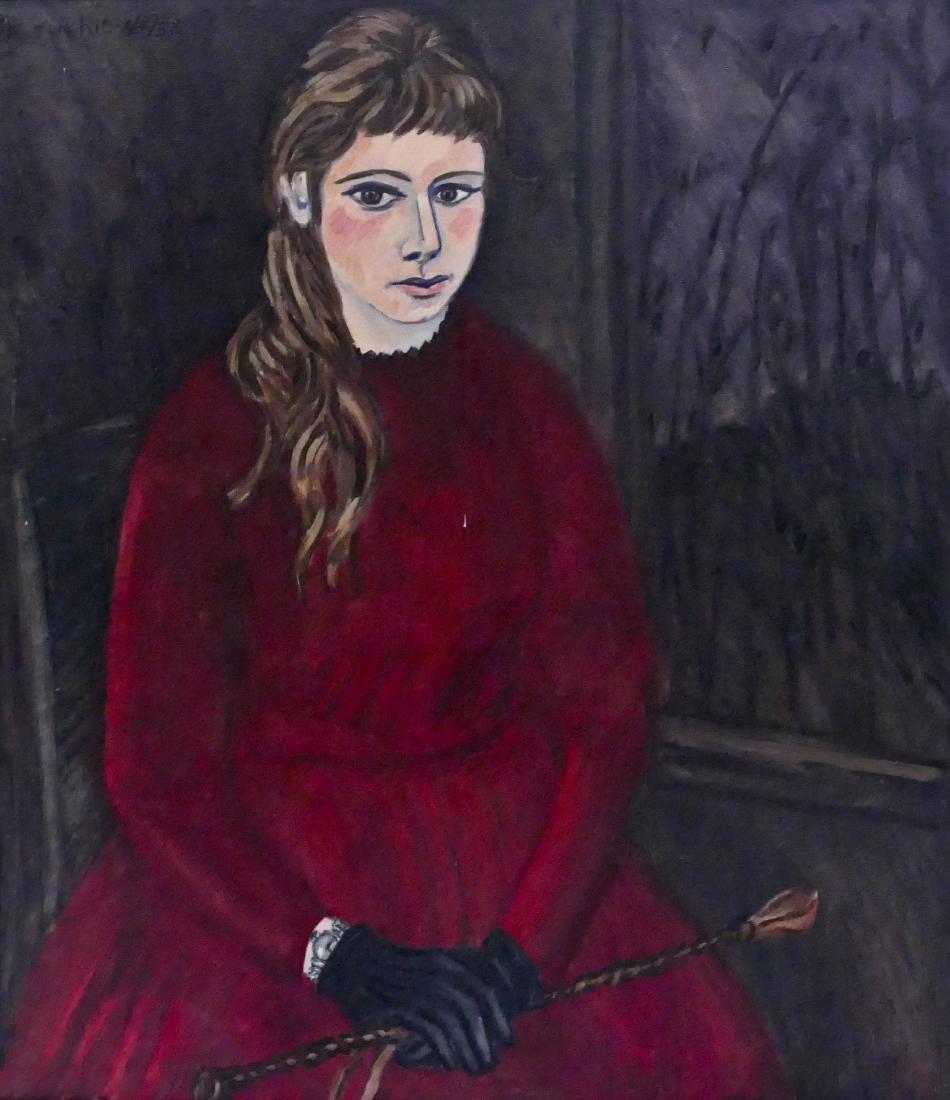 Howard Rogovin (b.1927 New York) ''Tamara'' 1958 Oil on (1 of 3)