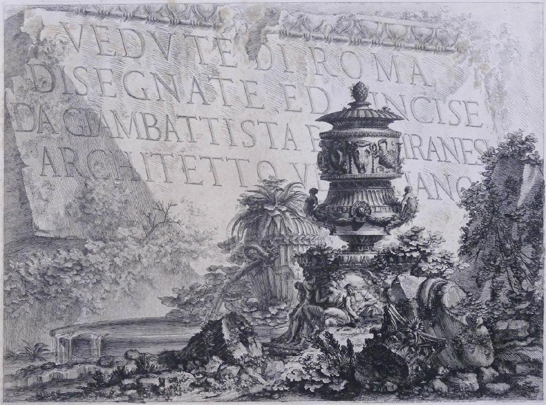 Giovanni Piranesi (1720-1778 Italian) ''Vedute di (1 of 3)