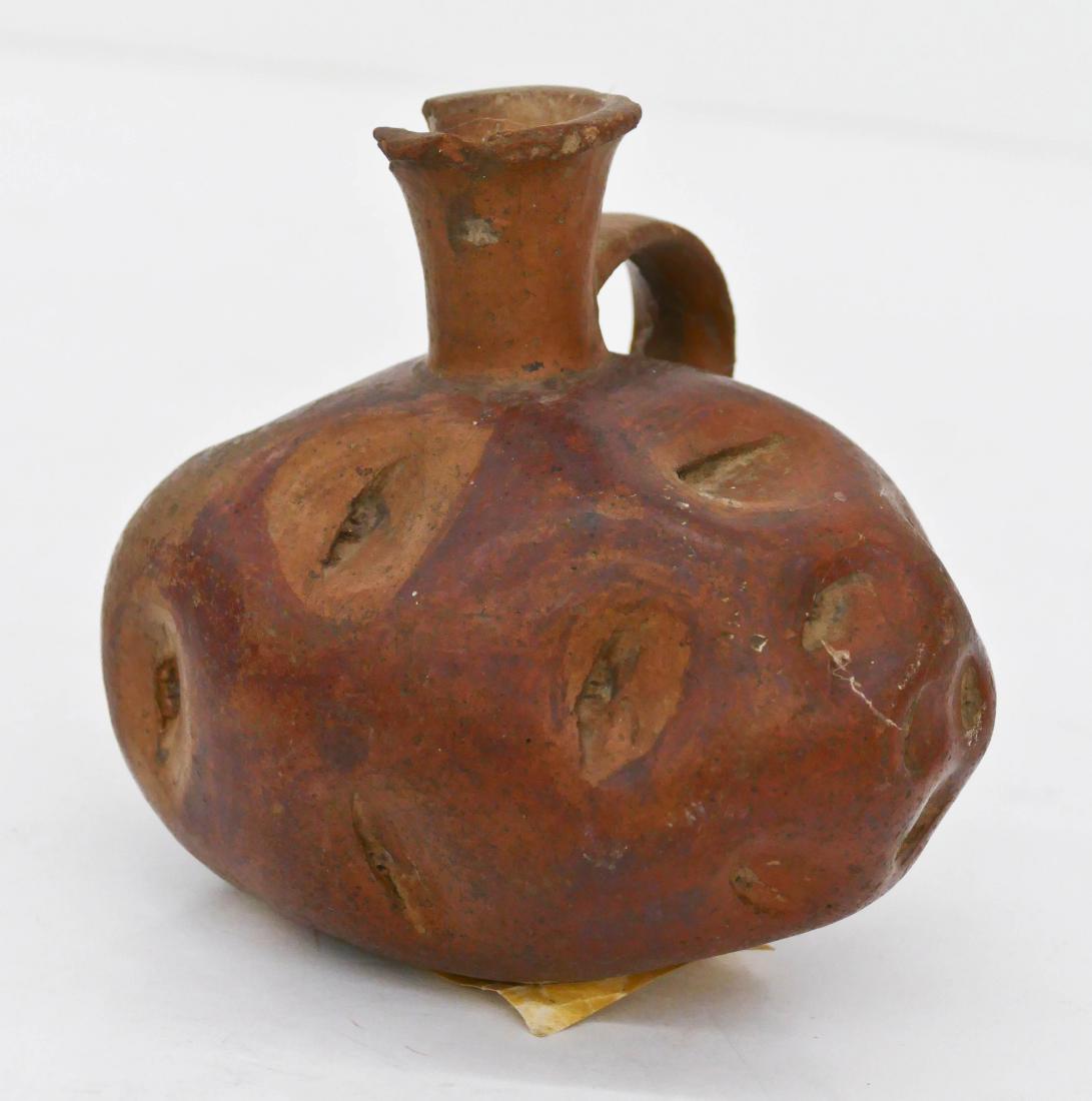 Chavin Handled Potato Vessel 4.25''x5''. Unusual (1 of 4)