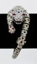 Lady's Articulated Leopard 18k Diamond, Emerald, Ruby, - 4