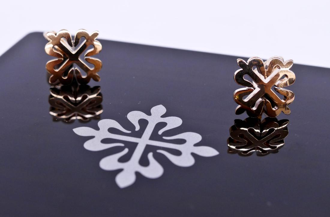 Pair Patek Philippe 18k Men's Cufflinks in Original Box (1 of 5)