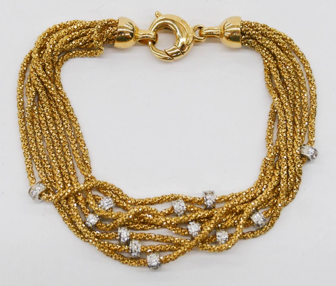 Yuri Ichihashi 18k Platinum & Diamond Bracelet 7''. (1 of 4)