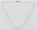 Lady's 14k White Pearl Necklace 24''. Includes (74)