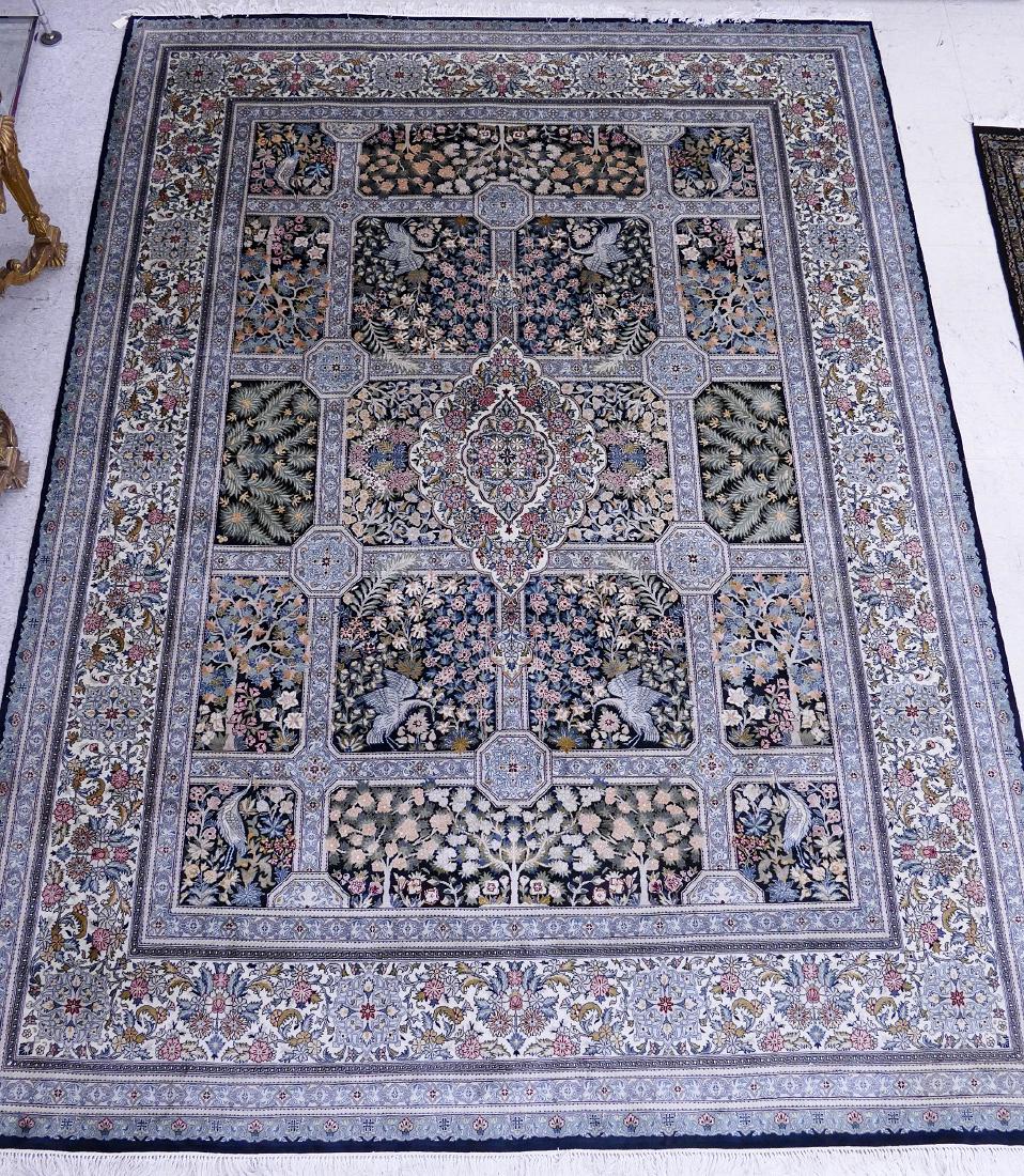 Pande Cameron Trellis Floral Oriental Rug 9'1''x11'8''. (1 of 4)