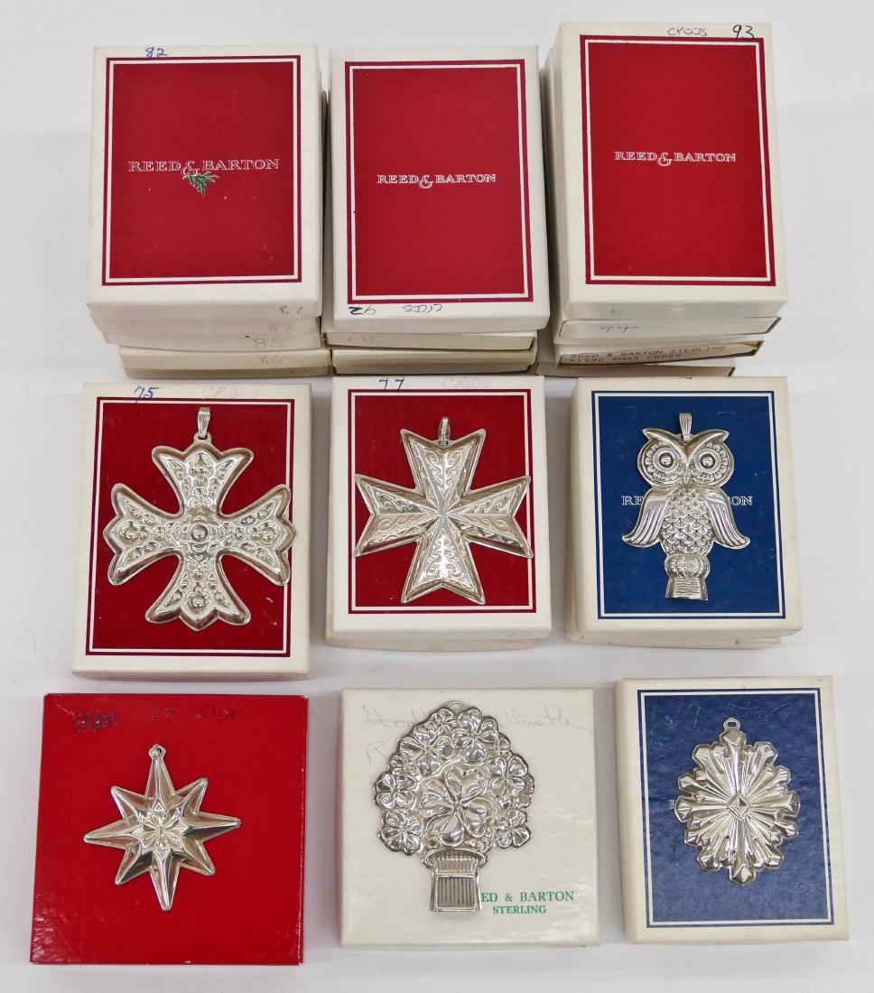 22pc Early Reed & Barton Sterling Christmas Ornaments (1 of 2)