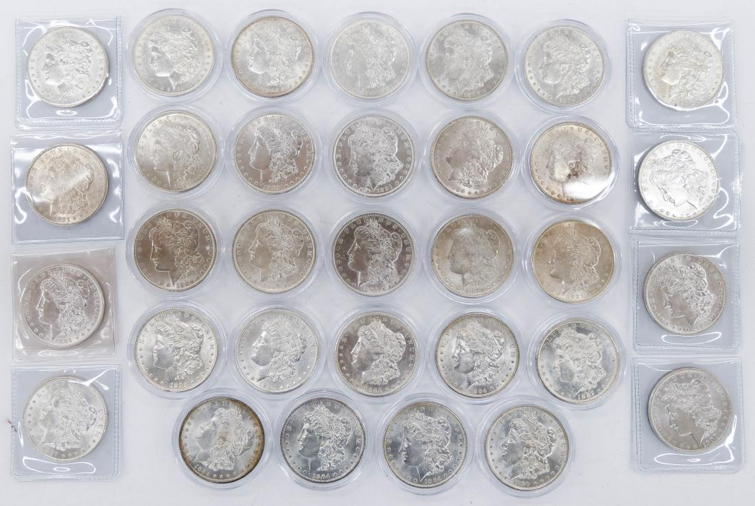 32pc US Morgan Silver Dollars Near AU Details Assorted (1 of 4)