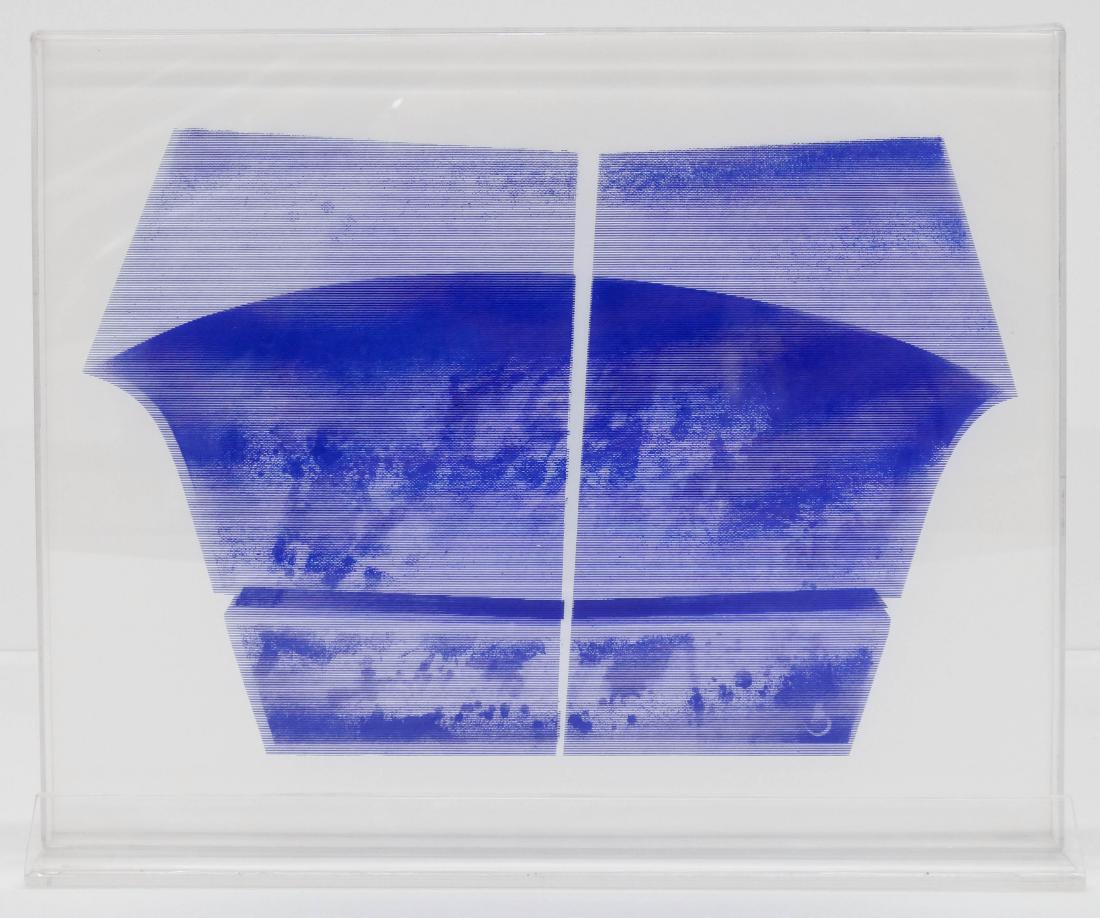 James Leong (1929-2011 American) Untitled Op Art (1 of 3)