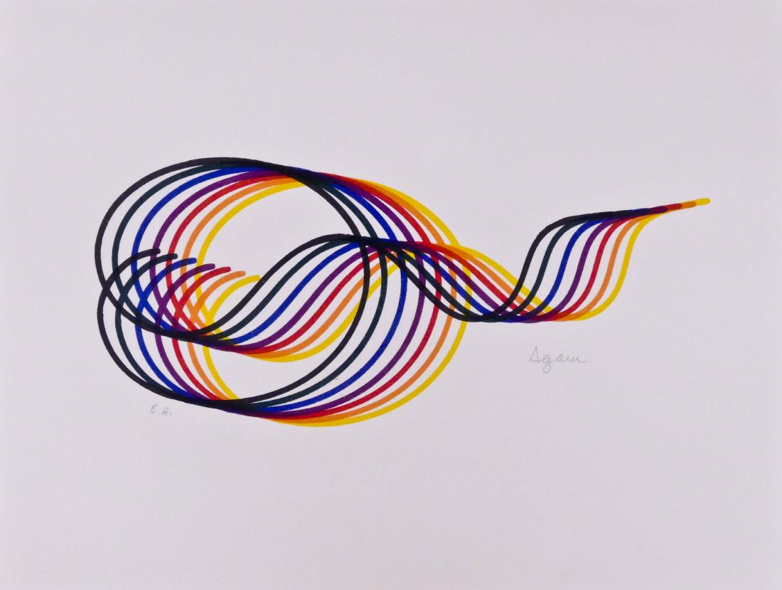 Yaacov Agam (b.1928 Israeli) ''Lines and Forms'' 1980 (1 of 3)