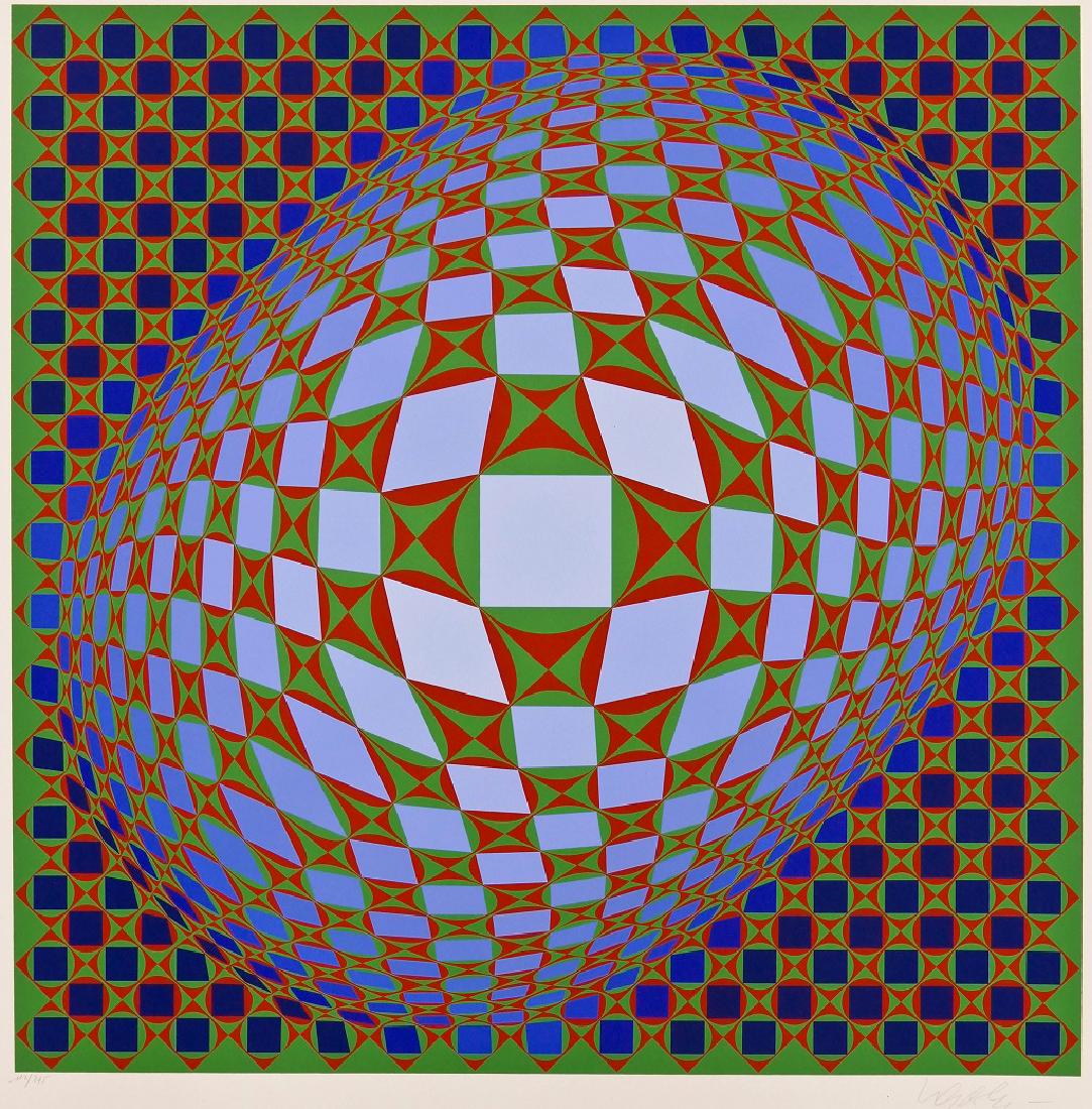 Victor Vasarely (1906-1997 Hungarian) Untitled 1978 (1 of 2)