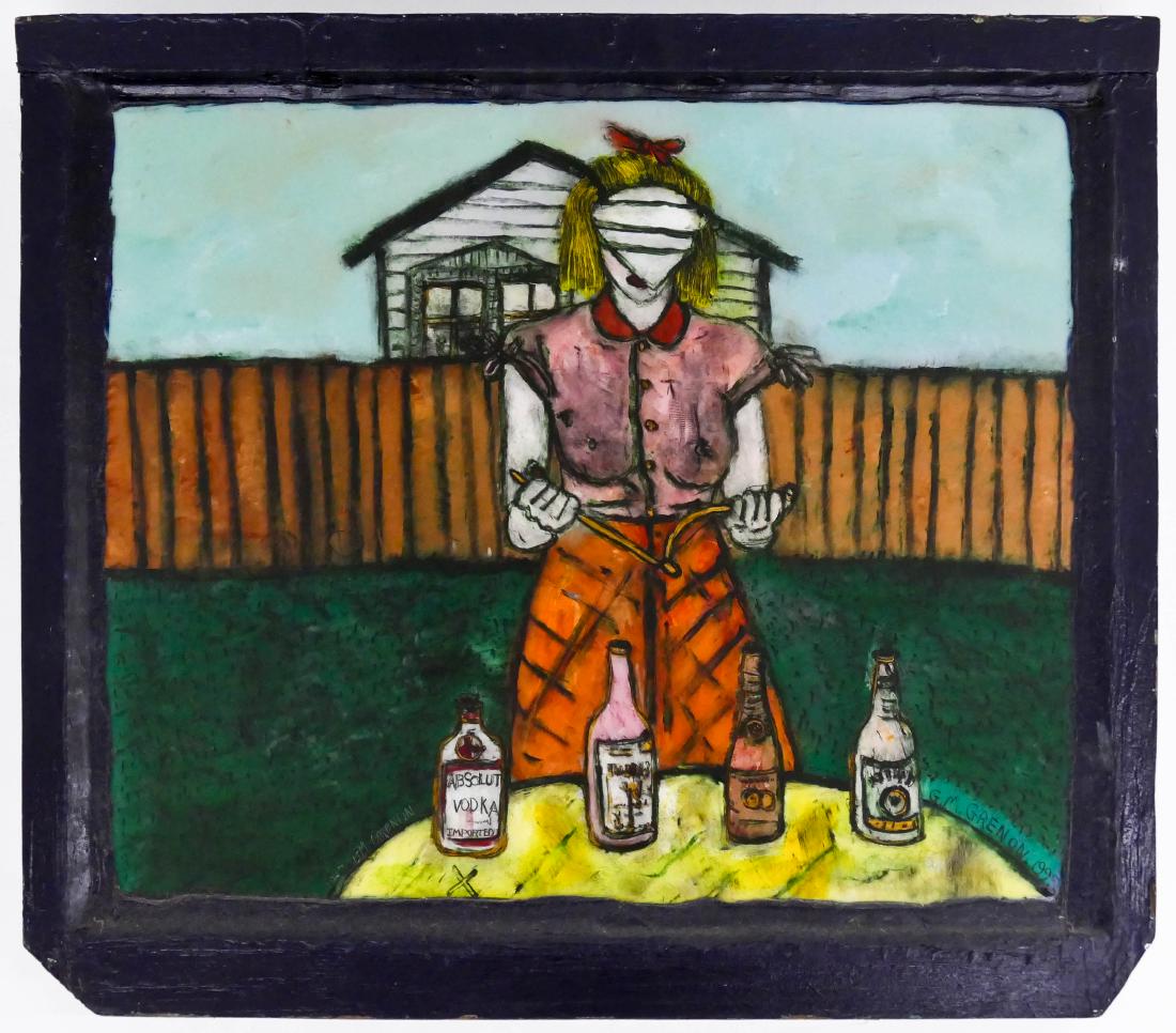 Gregory Grenon (b.1948 Washington) ''Positively'' 1995 (1 of 3)