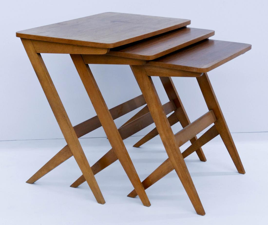 Attributed to Ico Parisi Nesting Tables 20''x22''x14''. (1 of 2)