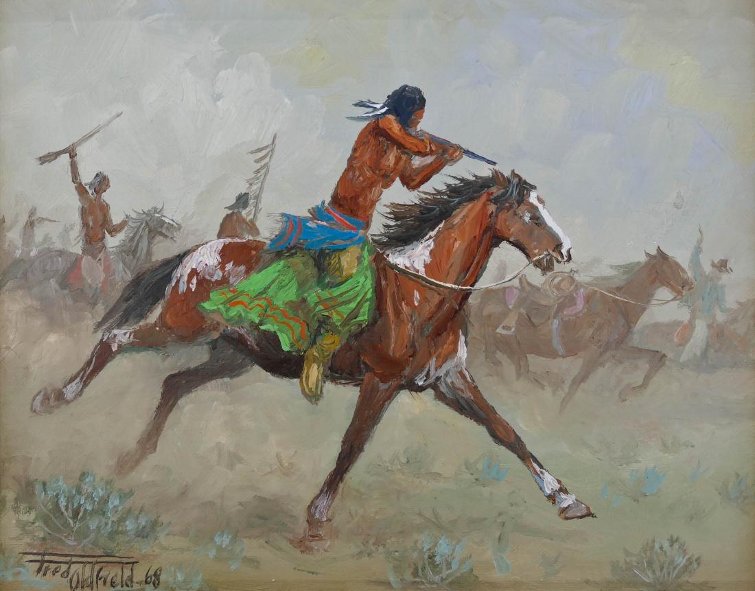 Fred Oldfield (1918-2017 Washington) ''Hokey-Hey, Sioux (1 of 3)