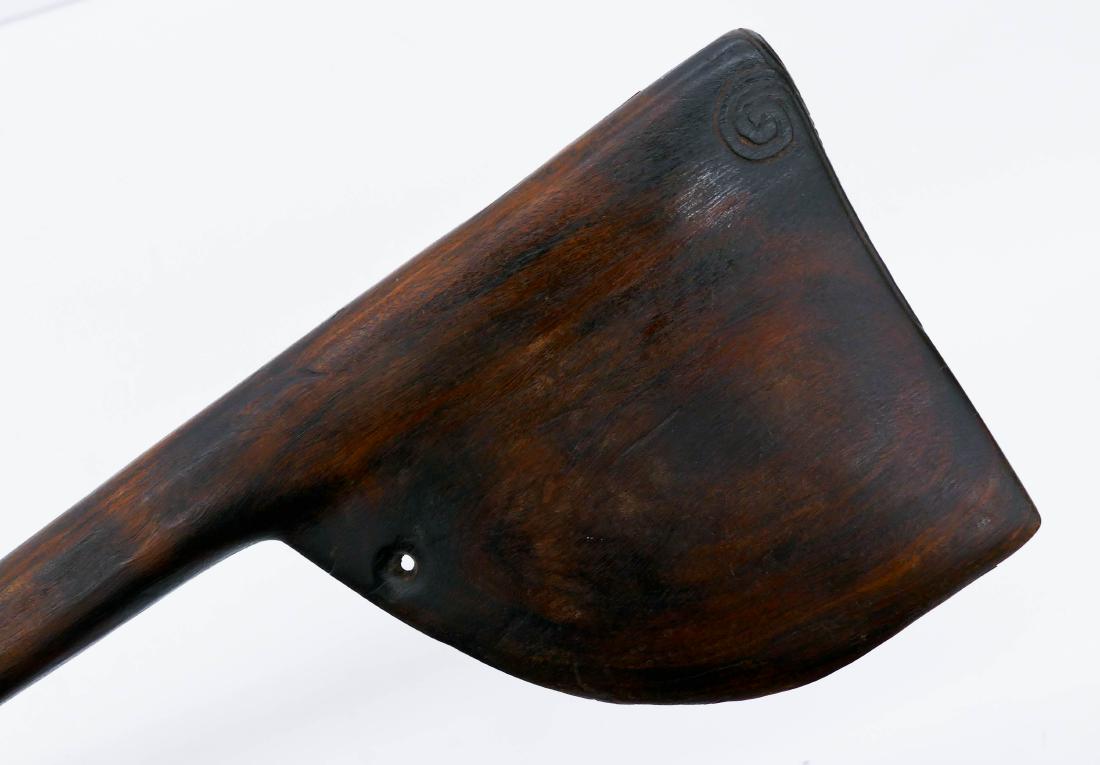Maori Tewhatewhat Hardwood War Club or Axe 48''x6.5''. (1 of 4)