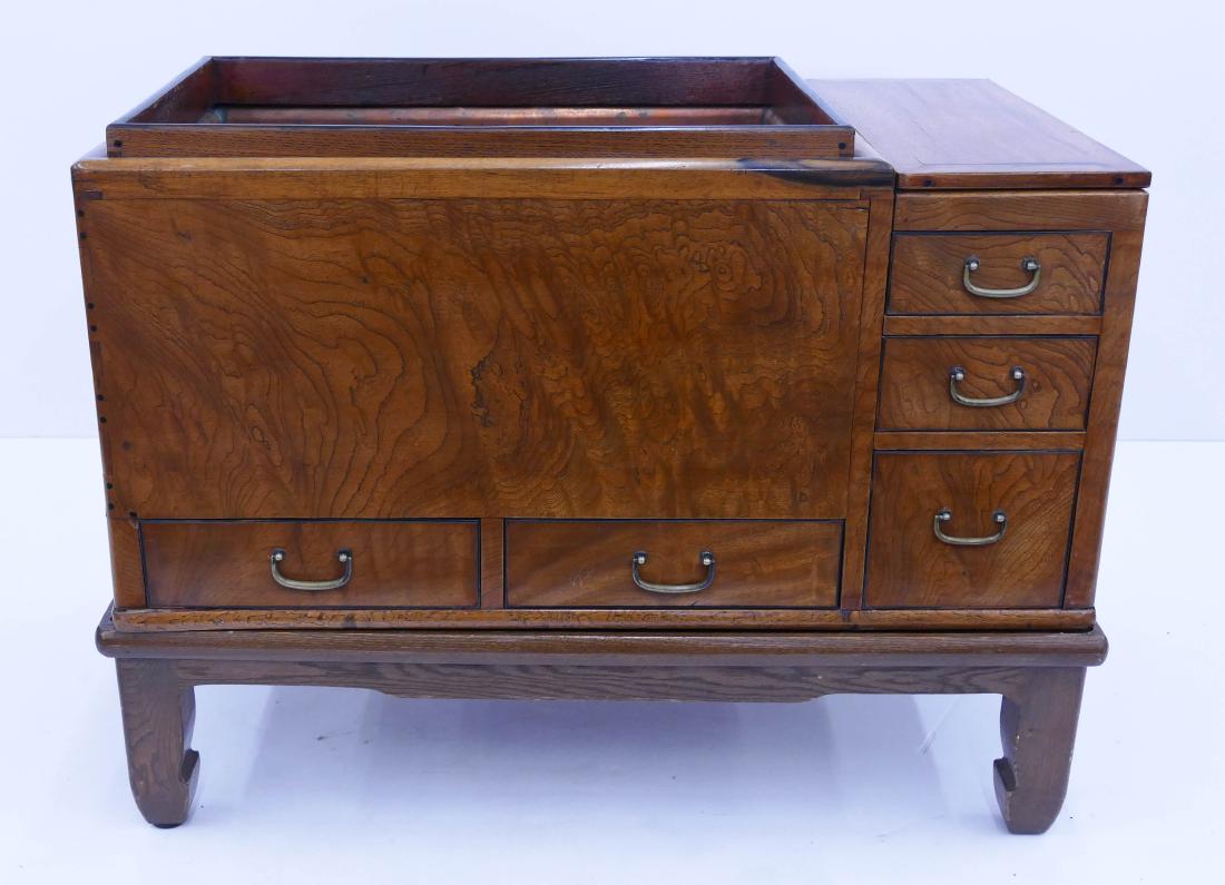 Old Japanese Hibachi 22''x29''x16''. Copper interior (1 of 2)