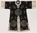 Chinese Forbidden Stitch Silk Embroidered Robe 41"x45".