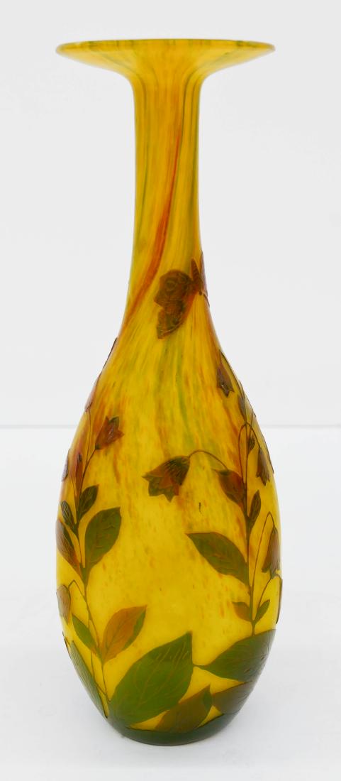 Loetz Cameo Glass Butterfly Vase 13.5''x4.5''. (1 of 4)