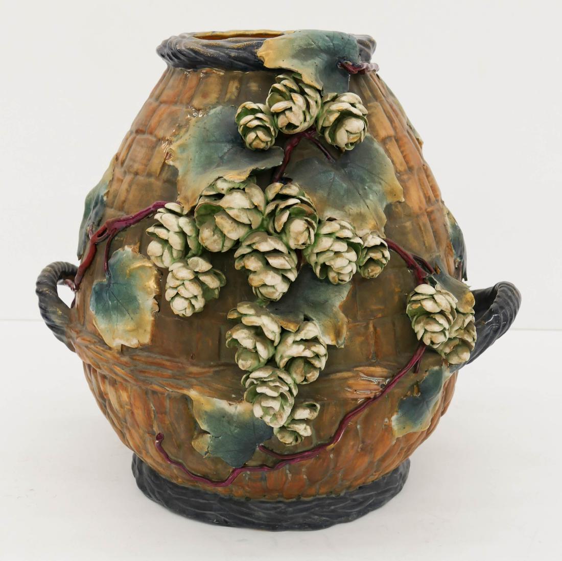 Large Austrian Amphora Handled Floral Vase 15''x16''. (1 of 3)