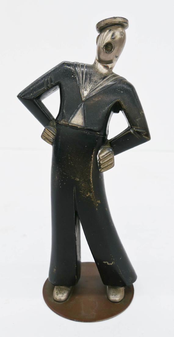 Hagenauer Style Art Deco Singing Sailor Metal Figure (1 of 3)