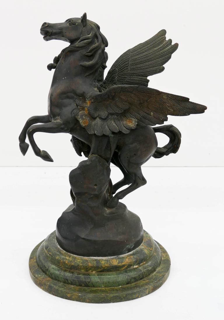 Old Greek Perseus and Pegasus Bronze Sculpture (1 of 3)