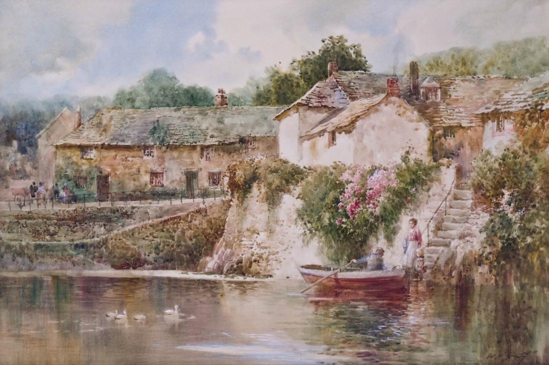 Walter Henry Sweet (1889-1943 British) ''Gwavas Quay, (1 of 2)