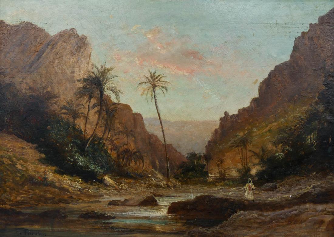 Paul von Franken (1819-1884 German) ''The Mouth of the (1 of 3)