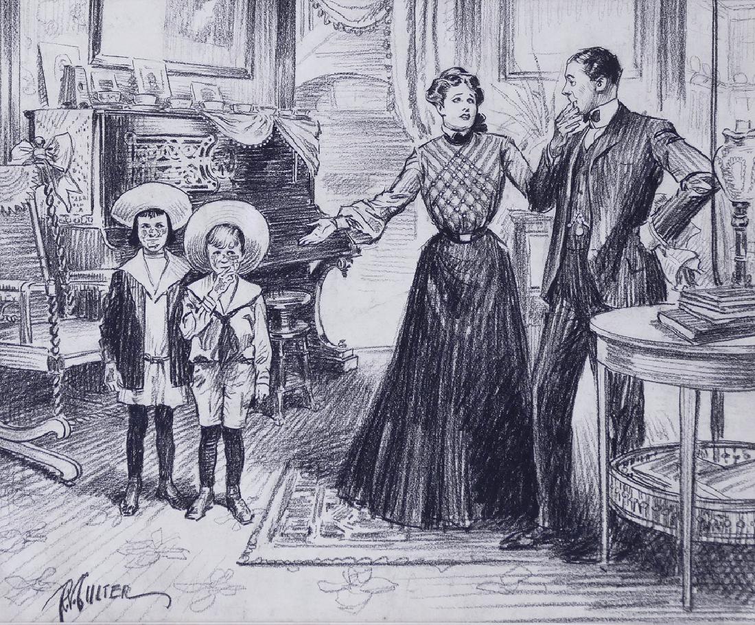 Richard Culter (1884-1929 American) Mother & Children (1 of 2)