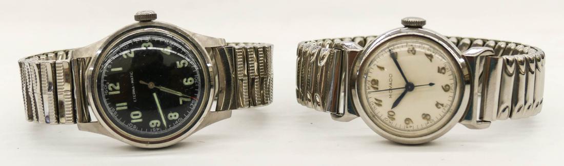 2pc Vintage Movado & Eterna-Matic Wrist Watches. (1 of 2)