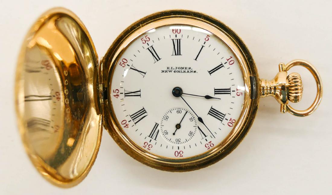 14k Waltham Model 1907 Hunting Case Pocket Watch Size (1 of 4)