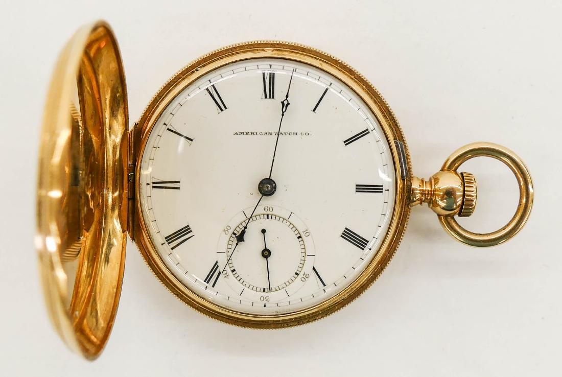 18k Waltham Model 1865 Gold Key Wind Pocket Watch Size (1 of 4)