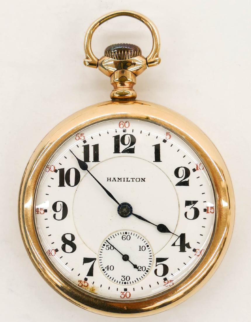 Hamilton 992 21 Jewel Pocket Watch Size 16s. Serial: Hamilton 992 21 Jewel Pocket Watch Size 16s. Serial number 1711111, circa 1923. 50mm C.W.C. Co. gold filled case number 2556799. Excellent working order. Est. $100-300