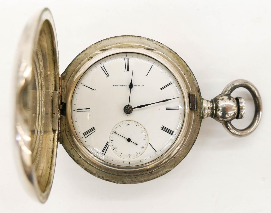 Antique Elgin Model 1 Mat Laflin Coin Silver Pocket (1 of 3)