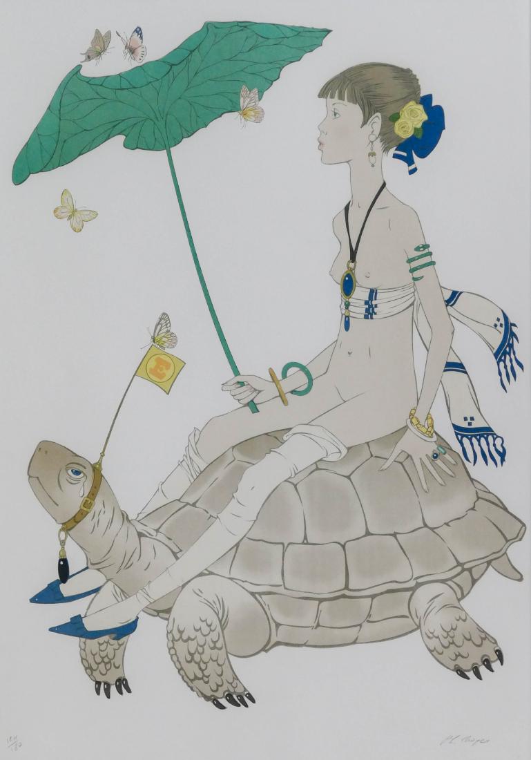 Philippe Noyer ''The Tortoise'' Lithograph in Colors (1 of 2)