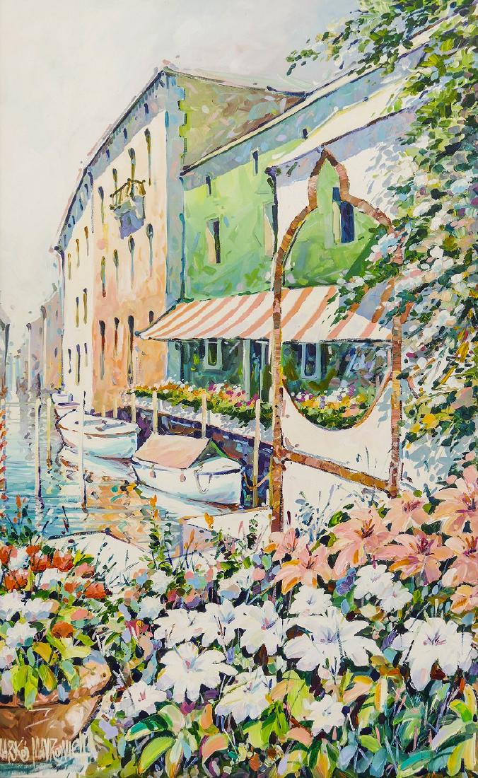 Marko Mavrovich (b.1960 Croatian) ''Venice'' Oil on (1 of 2)