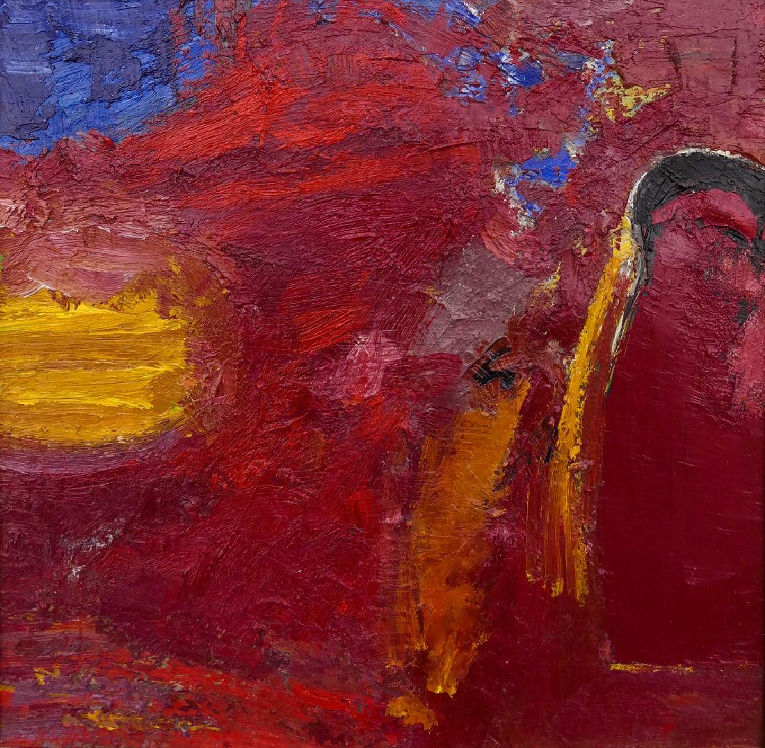 William Ivey (1919-1992 Washington) Untitled Red (1 of 3)