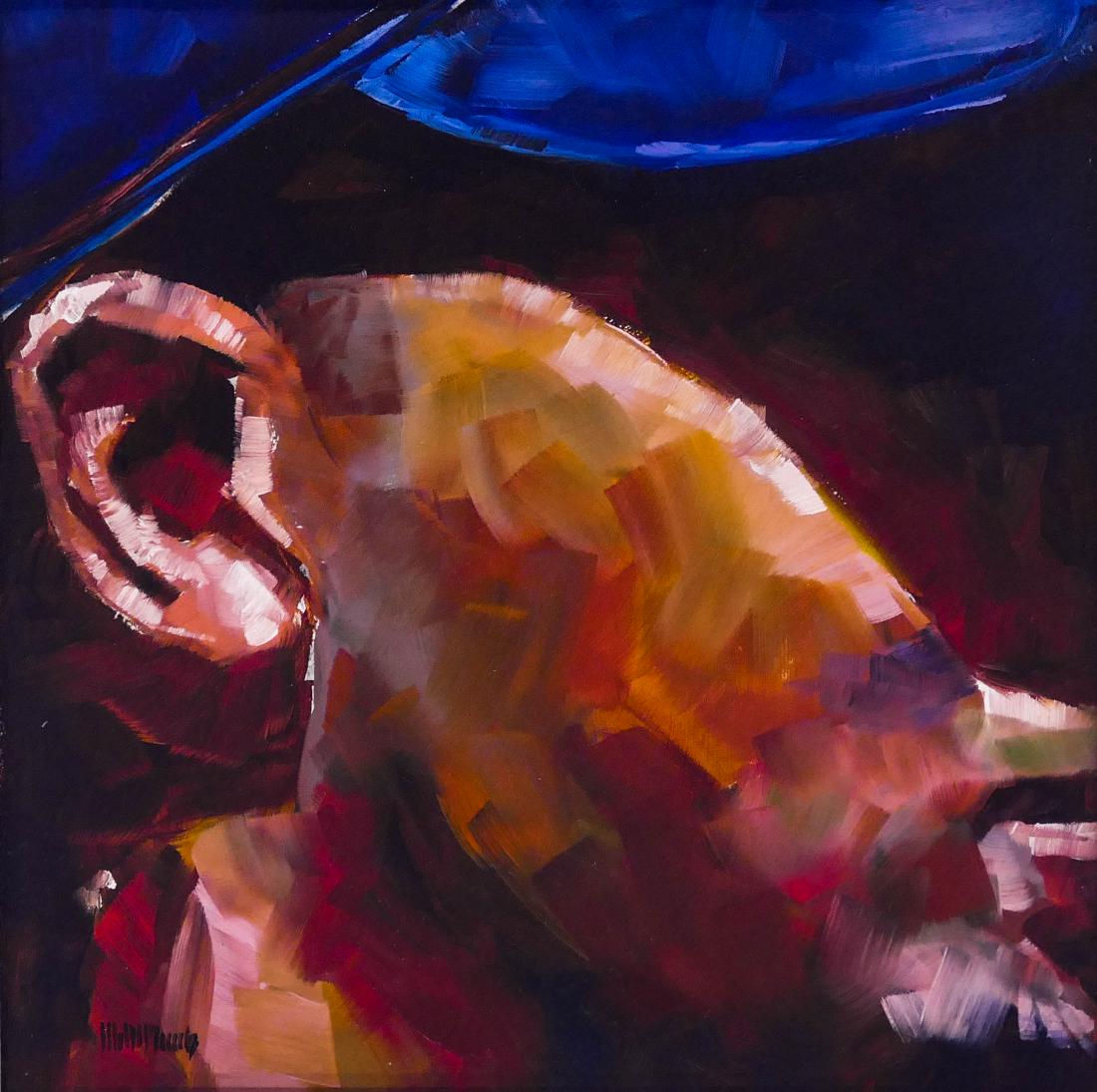 Mary McInnis (b.1957 Washington) ''Greg's Blue Hat'' (1 of 2)