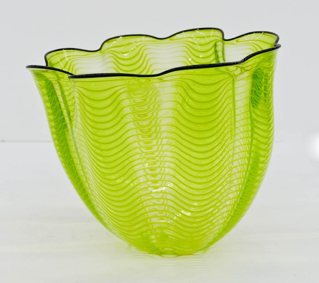 Dale Chihuly (b.1941 Washington) Neon Green Seaform (1 of 4)