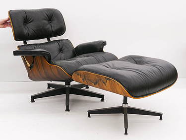 Eames for Herman Miller Rosewood Lounge Chair & (1 of 5)