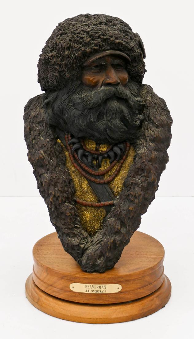 Jerry Snodgrass (b.1929 Idaho) ''Beaverman'' 1990 (1 of 3)