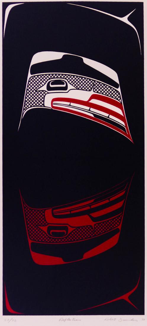Robert Davidson (b.1946 Haida) ''Reflections'' 1977 (1 of 3)
