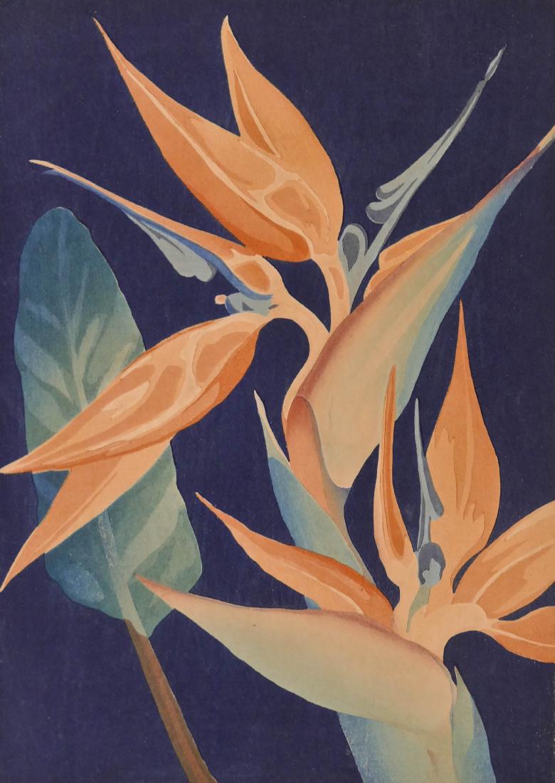 Shirley Marie Russell (1886-1985 Hawaii) Pair of (1 of 3)