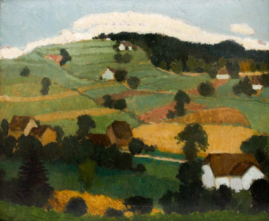 Jan Hulinsky (b.1889 Czech) Untitled Rolling Hill (1 of 3)